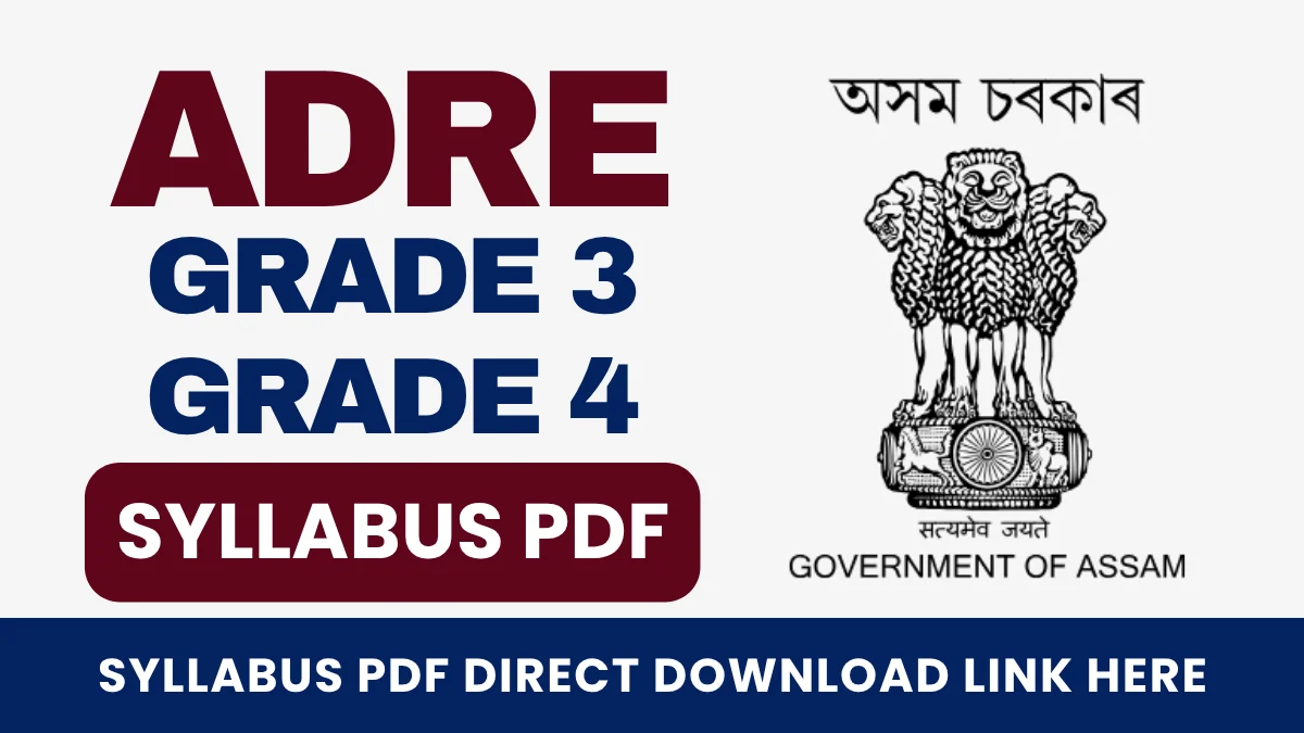 ADRE Syllabus for Skill Test & Interview 2025