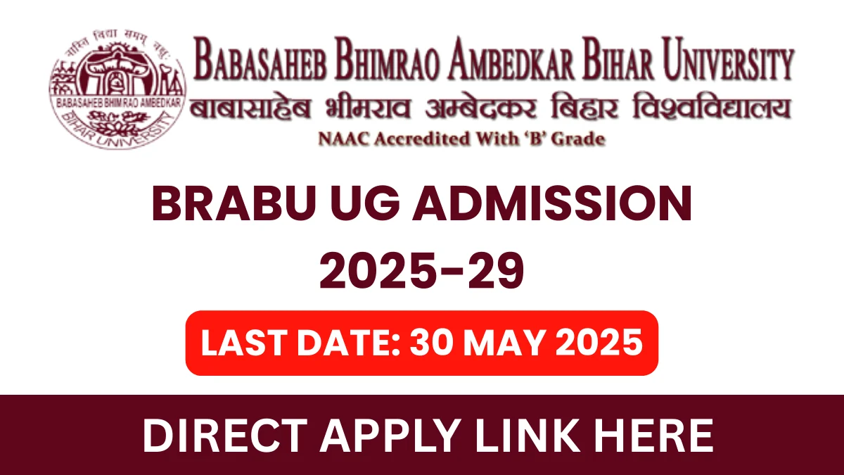 BRABU UG Admission 2025-29