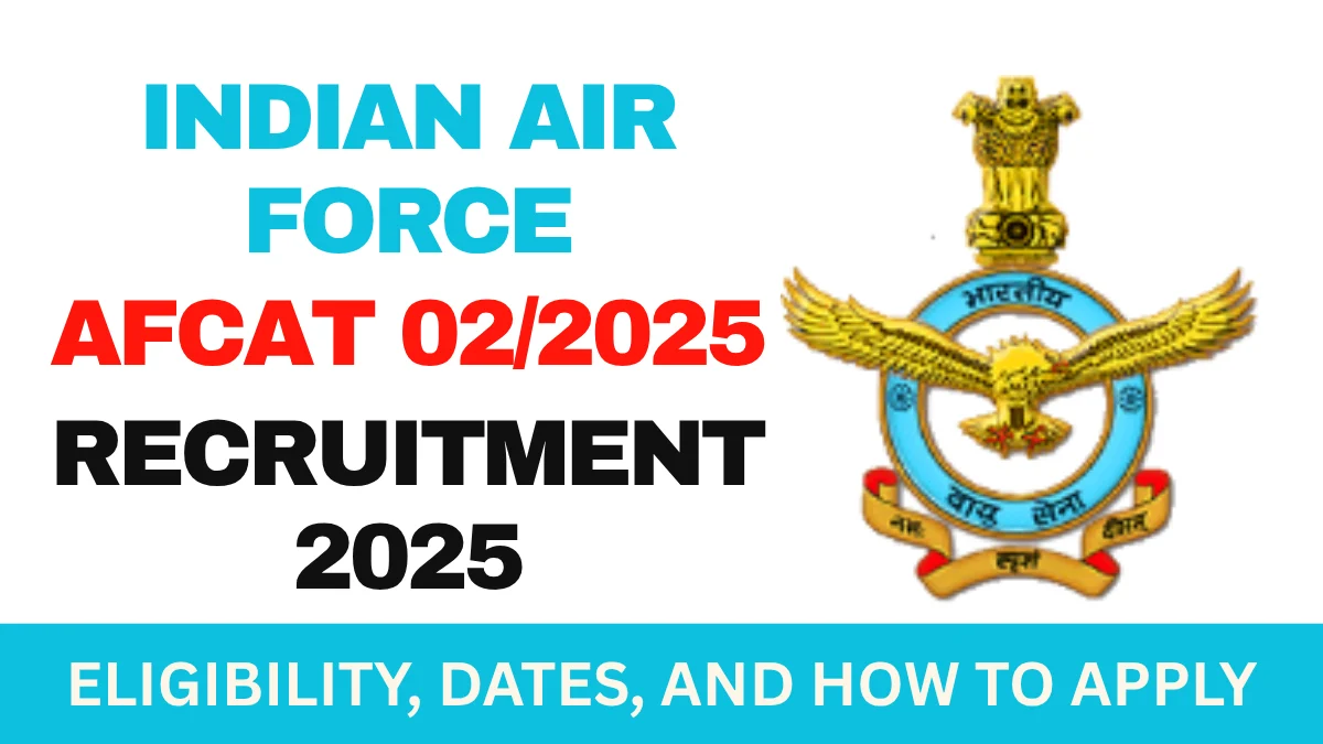 Indian Air Force AFCAT 02/2025