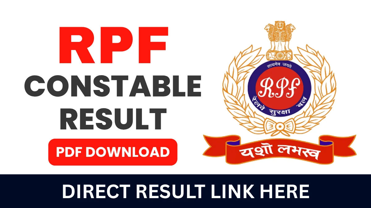 RPF Constable Result