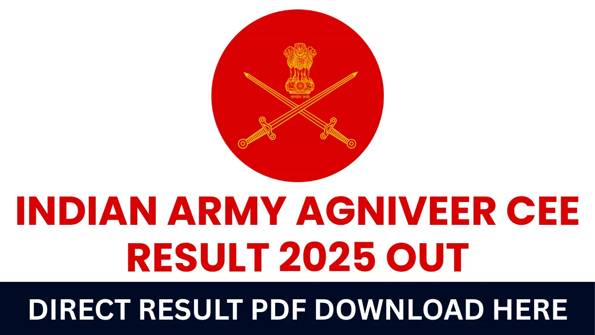 Indian Army Agniveer CEE Result 2025