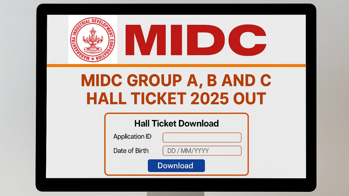 MIDC Group A, B and C Admit Card 2025